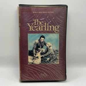 The Yearling VHS 1985 1946 MGM/UA Great Books on Video Tape VTG Black Clamshell - Imagen 1 de 10