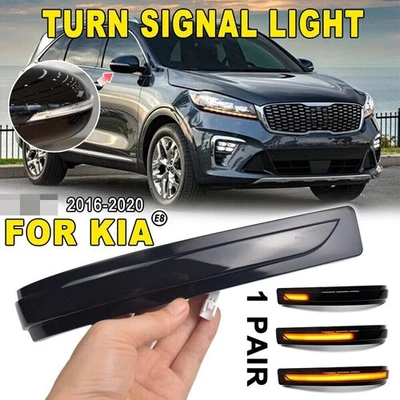 Luz intermitente indicadora de espejo retrovisor lateral de señal de giro dinámica para Kia Sorento 2016-20 Foto 1 de 4