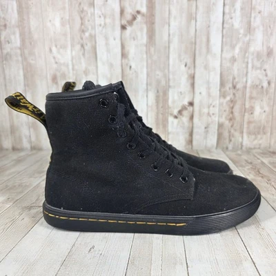 Botas altas Dr Martens Sheridan de lona negras para mujer talla 7 Foto 1 de 4
