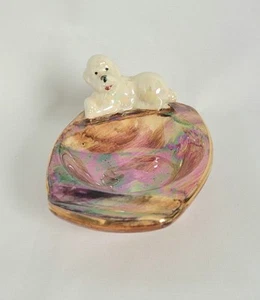 Old Court Ware Dog Trinket Dish - Ashtray Vintage - Picture 1 of 13