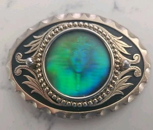 MAFCO VINTAGE anni 80? FIBBIA CINTURA OLOGRAFICA USA Faraone Egiziano - Foto 1 di 3