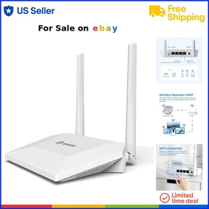 Wireless N Router 2.4G 300Mbps Repeater WISP Network Home Office Access - Picture 1 of 11