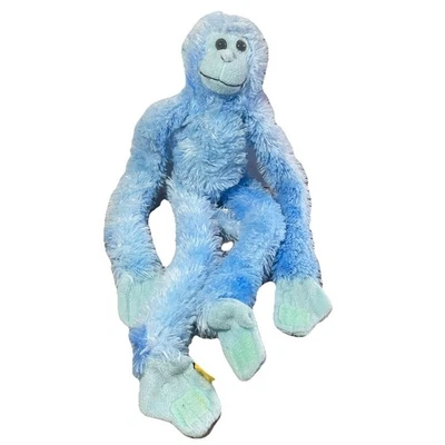 Wild Republic Monkey Blue Chimp Ape Hanging Soft Toy Plush  Comforter - Image 1 of 4
