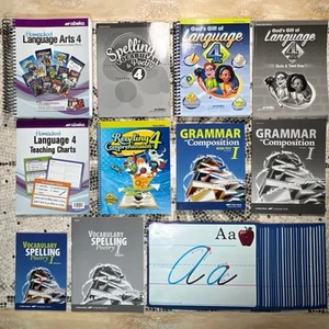 Abeka Language Arts 4 Curriculum Lesson Plans; Reading 4 Answer Key Lot - Picture 1 of 18