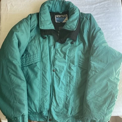 De Colección Pacific Trail Active Invierno Abrigo Plumón Pluma Grande Verde azulado Negro Chaqueta de esquí Foto 1 de 4