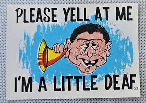 1967 Fleer Back-Slapper Stickers: Sticker #23 Please Yell At Me EX-MT Non-Sports - Picture 1 of 2
