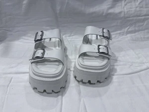 WINDSOR SMITH Leder Sandalen Plateau S 7 Designer Sommer WINDSORSMITH weiß - Bild 1 von 8