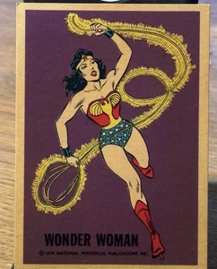 Tarjeta coleccionable de colección 1974 DC Comics Wonder Woman Wonder Bread - Imagen 1 de 4