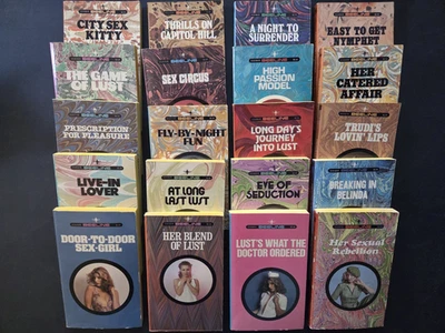 OUTSTANDING LOT OF 20 vintage BEELINE CAMEO paperbacks sleaze/erotica 1978-79 - Image 1 of 3