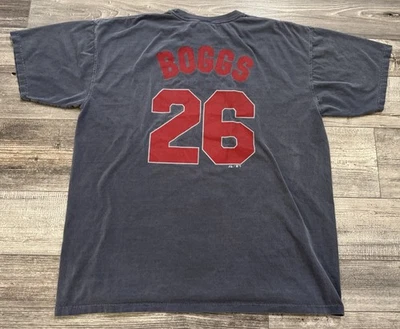 Camisa De Colección Majestic Medias Rojas Para Hombres XL Wade Boggs 26 Majestic MLB Deportes Foto 1 de 4
