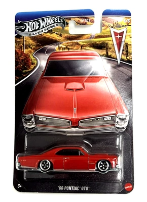Hot Wheels Silver Series '66 Pontiac GTO Red Metal Base 5/5 NEW 2025 - Image 1 of 2