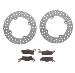 2015 Can-Am Outlander Max DPS 500 Front Brake Rotors Discs and Brake Pads - Picture 1 of 7