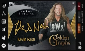 Kevin Nash - Golden Graphs Iconic - Topps Slam WWE Five Star 25 - Picture 1 of 1