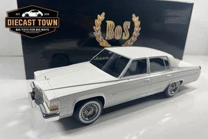 1:18 BoS Models 1982 Cadillac Fleetwood Brougham White BOS427 - Picture 1 of 8
