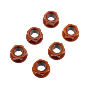 SET OF 6 CROWN NUTS JMP M10X1.25MM FOR KAWASAKI ZX-6R NINJA 636 2002-2006 - Picture 1 of 4
