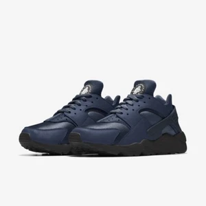 Men's Nike Air Huarache 2025 ID Obsidian Dark Navy Black Nike ID Authentic - Picture 1 of 6