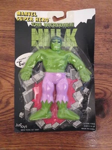 Unopened Marvel Just Toys Twistables Incredible Hulk 1990 Bendable Figure - Picture 1 of 2