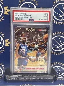 🇺🇸🏀1993-94 Hoops Fifth Anniversary Gold #257 Michael Jordan AS-PSA 9*rare*📈 - Bild 1 von 2