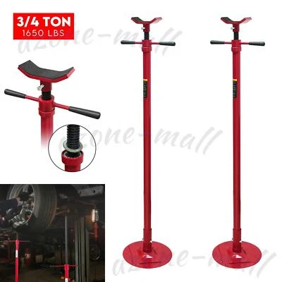 2Pcs Exhaust Jack Support Stand Set 750kg Tall Under Car Vehicle Lift Jack Stand - Image 1 of 4