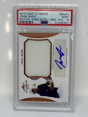 Leaf Ultimate Match 2015 usado bronce automático John Isner PSA 9 Foto 1 de 2