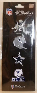 JUEGO DE PRENDEDORES DE COLECCIÓN HISTORIA DE LOS DALLAS COWBOYS - NUEVO - Imagen 1 de 1