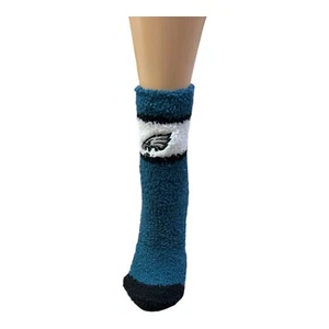 Philadelphia Eagles Fuzzy Socks –Soft & Cozy, Men’s 5-8.5 / Women’s Women’s 5-9 - Picture 1 of 2