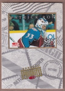 1997-98 Donruss Priority Stamps Gold #1 Patrick Roy - Colorado Avalanche