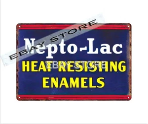 Nepto-Lac retro tin sign best place to outdoor antique-style plaque - Picture 1 of 2