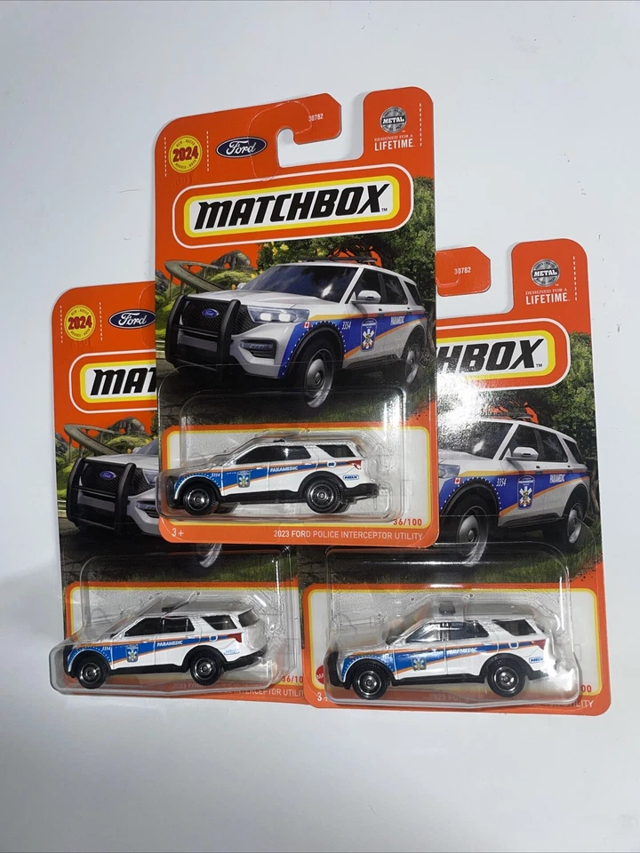 Matchbox 2023 Ford Police Interceptor Utility Lot 3 - Image 1 of 4