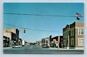 Postal de Main Street, City Hall Concordia Kansas por Sloan sin publicar - Imagen 1 de 2