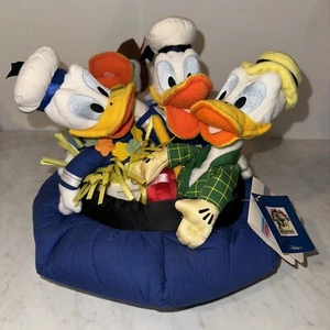 Disney Pato Donald Clásico Cómic Bean Bag Set 8" con Etiquetas, 65 Aniversario Nuevo - Imagen 1 de 6