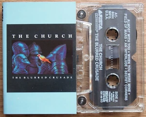 THE CHURCH - THE BLURRED CRUSADE (ARISTA AC8564) 1988 USA CASSETTE TAPE REISSUE - Picture 1 of 3