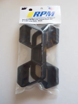 RPM- BLACK - NERF BARS FOR THE LCG TRAXXAS SLASH 4X4 & 1/10TH - Model# 70652 - Image 1 of 2