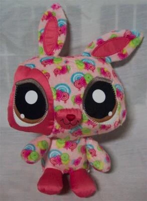 The Littlest Pet Shop Online HAPPIEST PINK BUNNY 7" Plush STUFFED ANIMAL Toy - Image 1 of 3