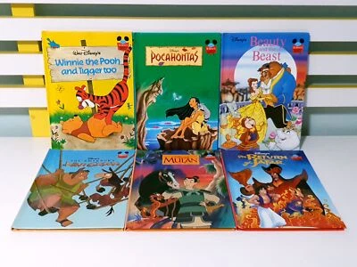 Lot of 6x Disney's Wonderful World of Reading HC Books! Mulan, Pocahontas - Image 1 of 4