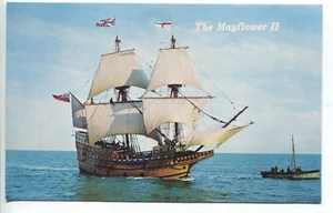 Vintage Postcard The Mayflower II Plymouth MA MA975A    - Picture 1 of 2