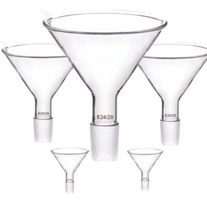 Flask Lab Vacuum Chemistry 50-100mm funnel Glassware Apparatus Beaker Laboratory - Picture 1 of 4
