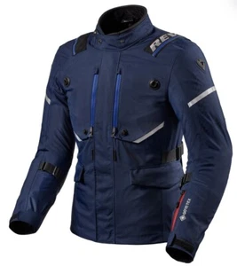 GIACCA JACKET MOTO REV'IT VERTICAL GTX LAMINATA GORE TEX BLU TG L - Picture 1 of 2