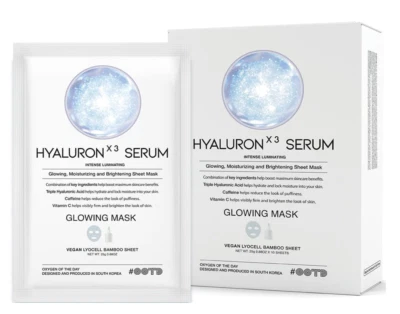 OOTD Hyaluron X3 Serum Sheet Mask -Koreanische Tuchmaske - 10x pro Packung