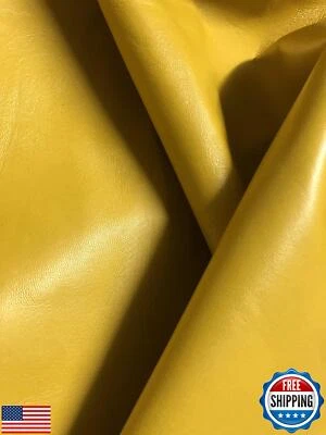 Napa entera amarilla suave piel de oveja calidad premium cuero genuino piel - sin Ho Foto 1 de 4