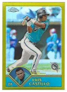 2003 Topps Chrome Gold Refractor #052 Luis Castillo Florida Marlins ###/449 BV$6 - Picture 1 of 1