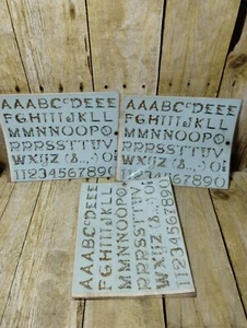Vtg Decorcal Hand Painted Decals ABCs Flower Letters & Numbers Sheets  A-30 - Picture 1 of 4