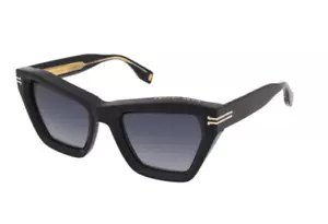 MARC JACOBS MJ 1001/S 807 9O Sunglasses Black Frame Grey Gradient Lenses 51mm - Picture 1 of 4
