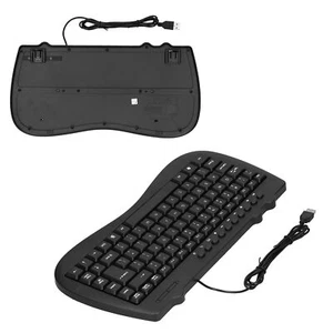 USB Keyboard Durable Plastic 87 Keys KB‑301B Keypads General Ergonomically C DOB - Picture 1 of 18