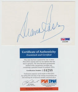 DIANA ROSS Signed 3 x 5 Index Card Autograph PSA/DNA Certified Authentic COA - Picture 1 of 1