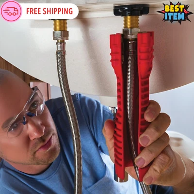 1pcs Faucet Sink Installer Multi Tool Pipe Wrench Plumbing for Kitchen Bathroom - Image 1 of 4