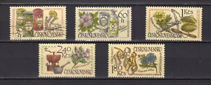 Tchécoslovaquie 1971 plantes pharmaceutiques 5 timbres oblitérés /TE5261 - Imagen 1 de 1