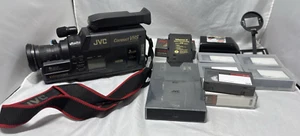 JVC GR-65U Compact VHS Handheld Camcorder Charger Tapes...etc Parts/Repair READ - Picture 1 of 22