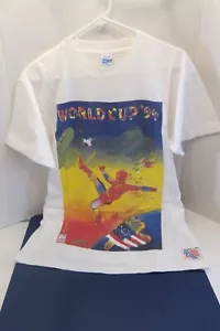 Vintage Peter Max WORLD CUP 1994 Official Tee-Shirt size M Made in the U.S.A. - Picture 1 of 8