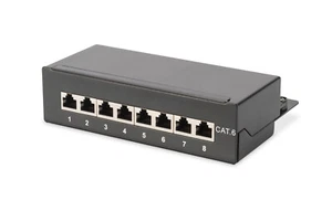 DIGITUS® DN-91608SD - 8-Port PatchPanel DESKTOP - ClassE Cat 6 - 1 Gbit Ethernet - Photo 1/6